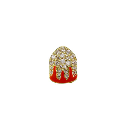 Iced Flame Tooth Grillz