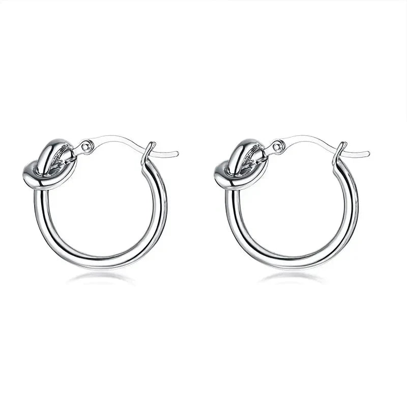 KNOT HOOP EARRING