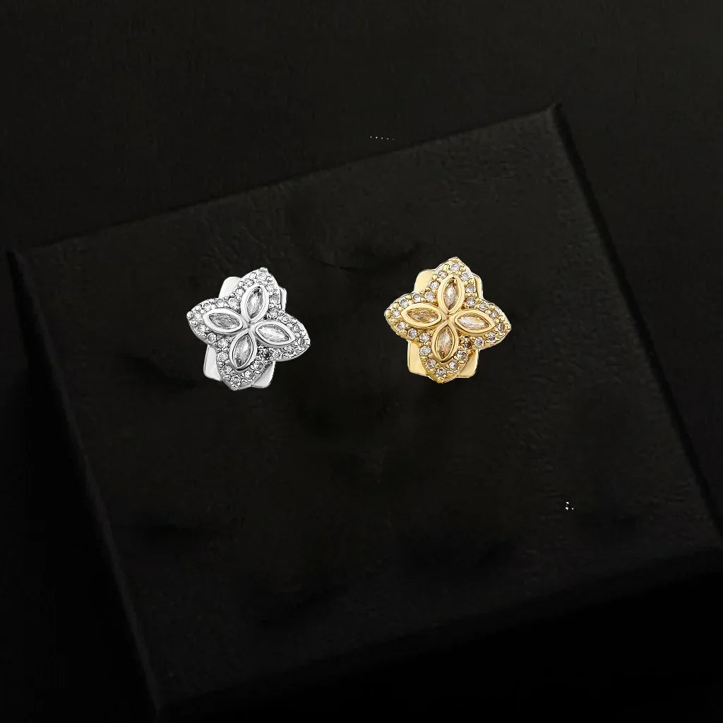 Flower Iced Tooth Grills