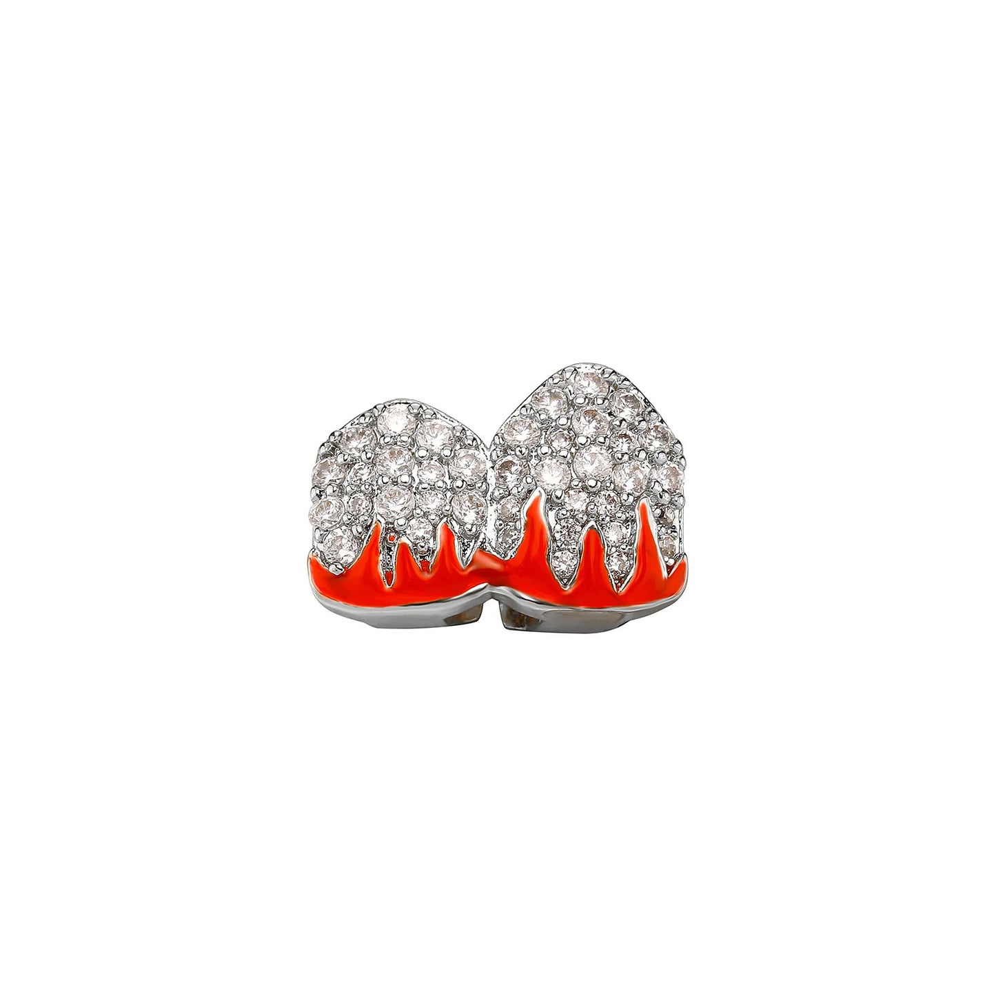 Iced Flame Tooth Grillz