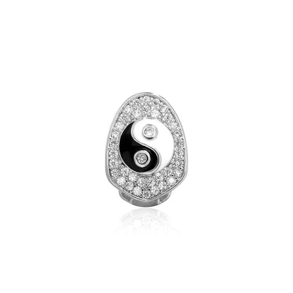 Iced Yin Yang Tooth Grillz
