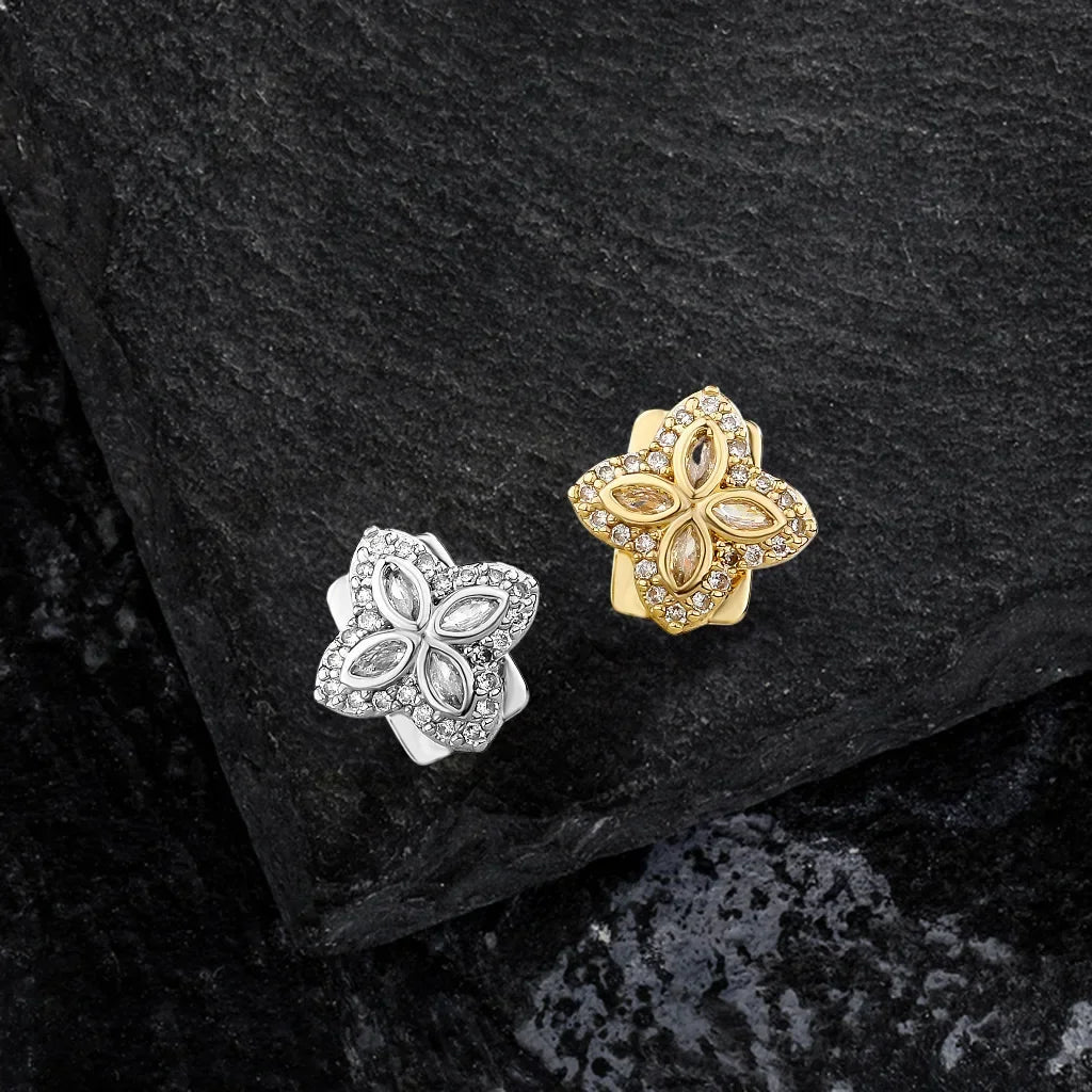 Flower Iced Tooth Grills