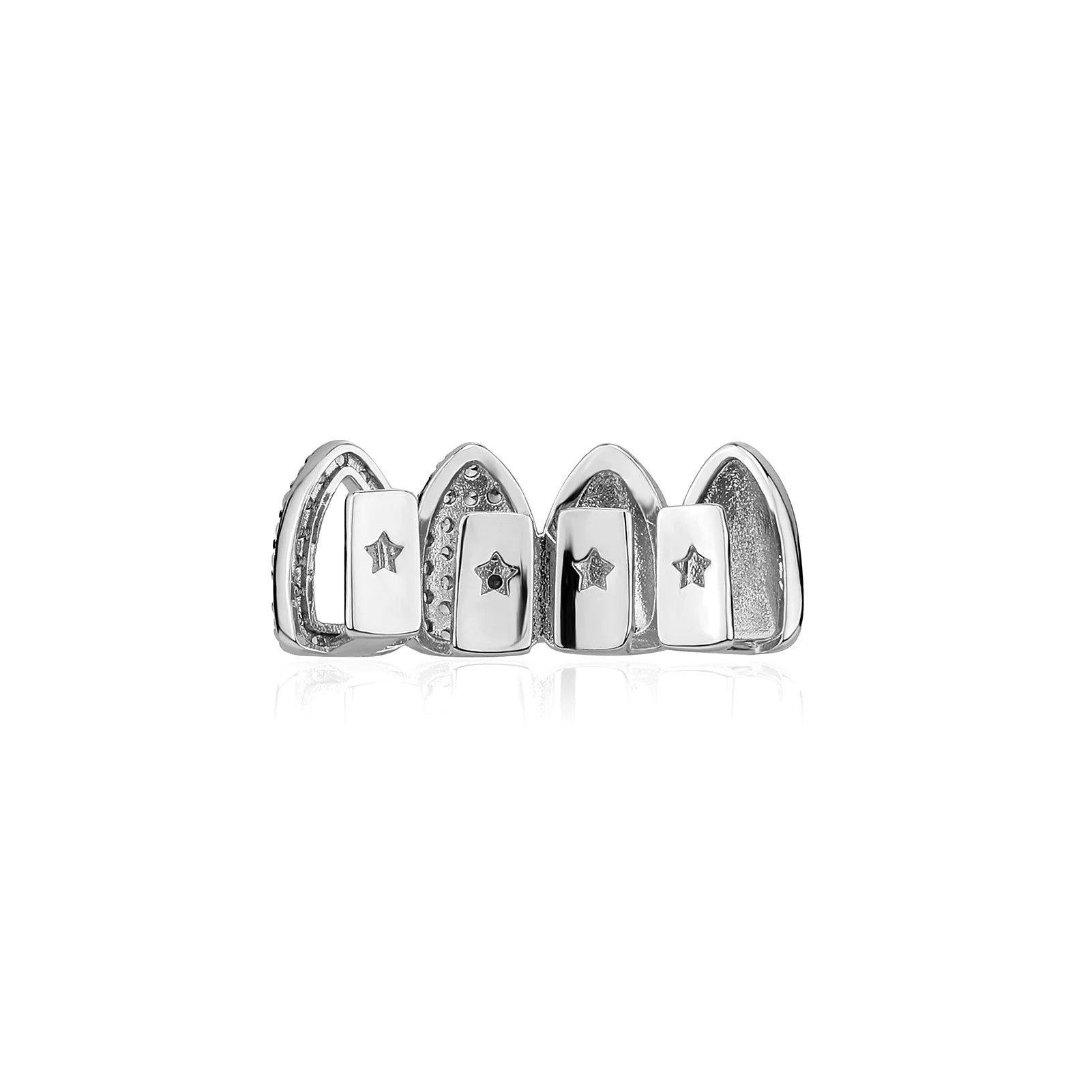 Iced Hollow Blue Tooth Grillz
