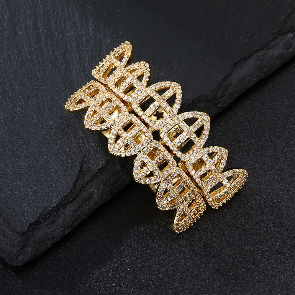 Iced Hollow Cross Grillz