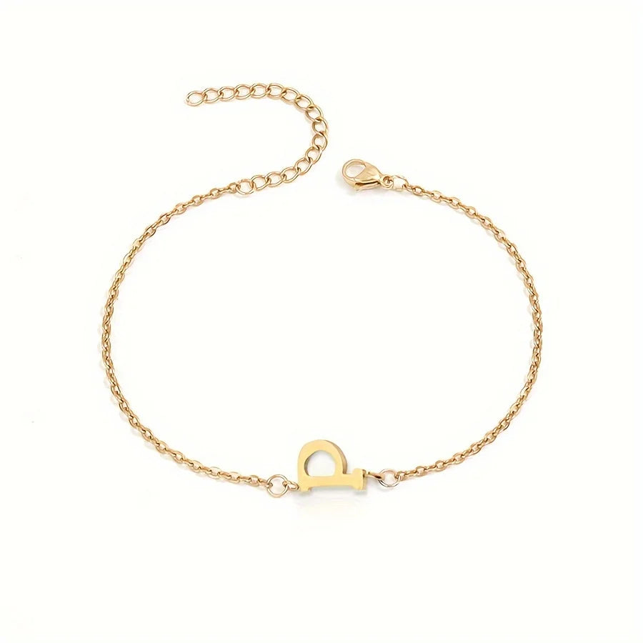 Custom Gold Letter Bracelet
