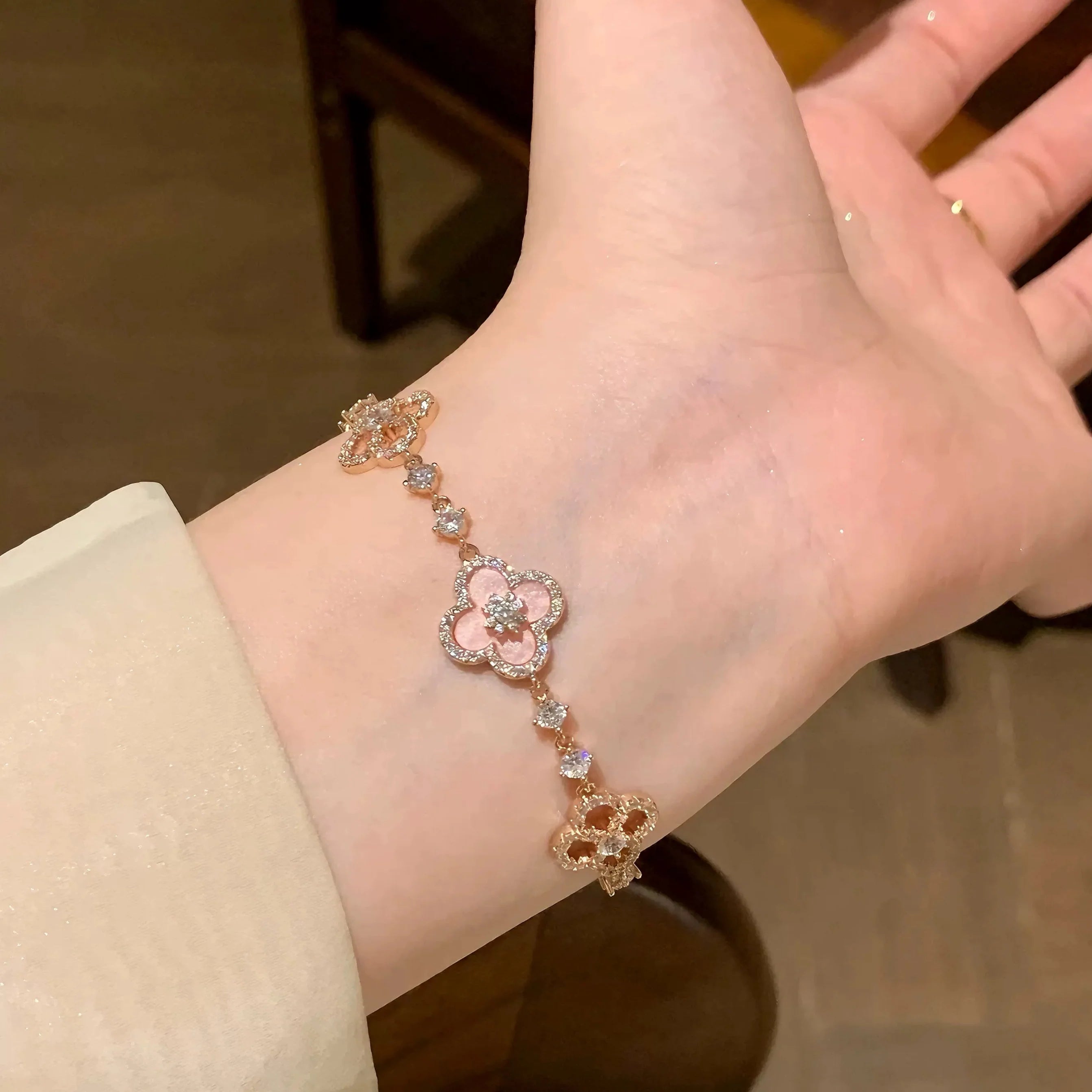 SAKURA CLOVER BRACELET