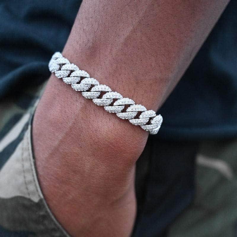 8.5mm Diamond Cuban Bracelet