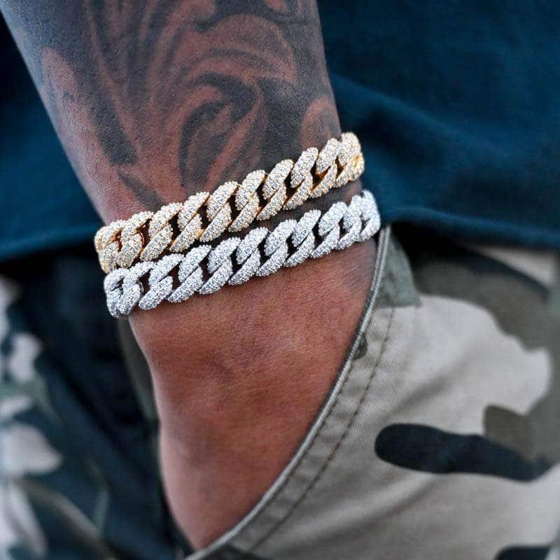8.5mm Diamond Cuban Bracelet