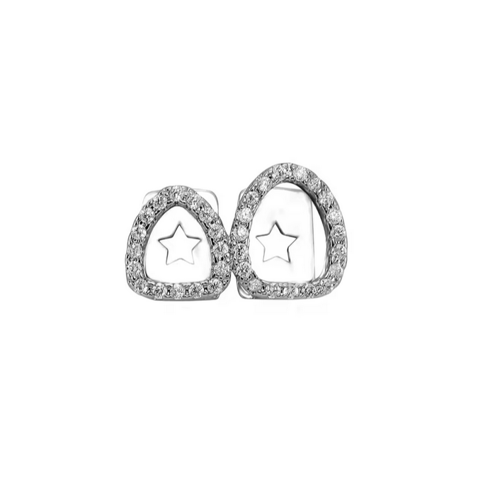 Iced Dual Hollow Tooth Grillz
