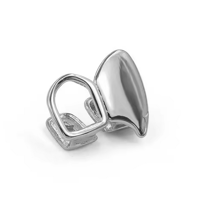 Hollow and Plated Dual Tooth Grillz Canines