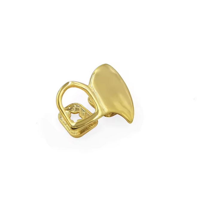 Hollow and Plated Dual Tooth Grillz Canines