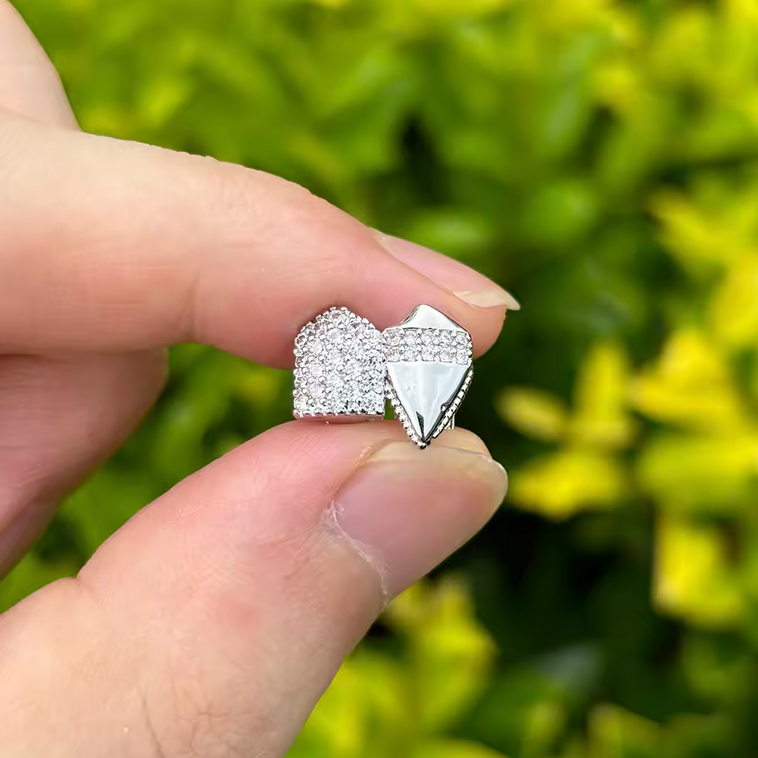 Iced Dual Tooth Set Grillz Canines