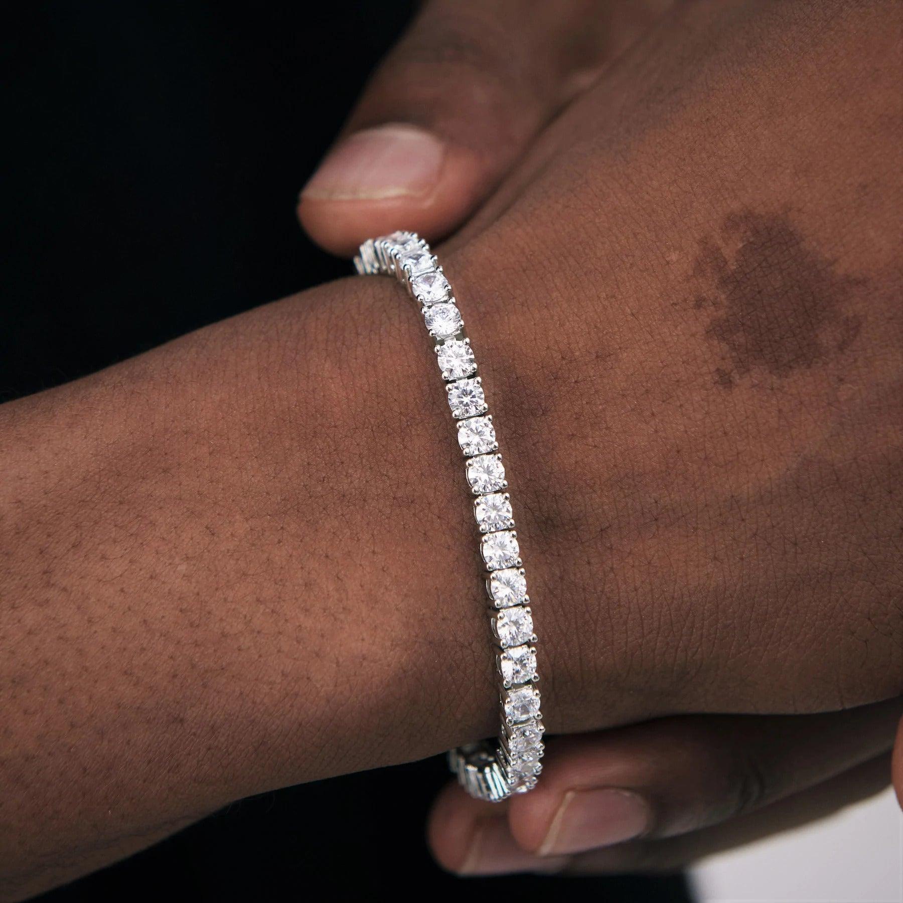 4mm Round Cut Tennis Bracelet