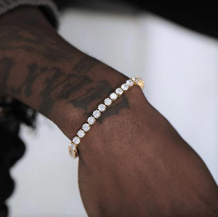 4mm Round Cut Tennis Bracelet