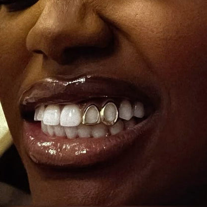 Plated Dual Tooth Grillz