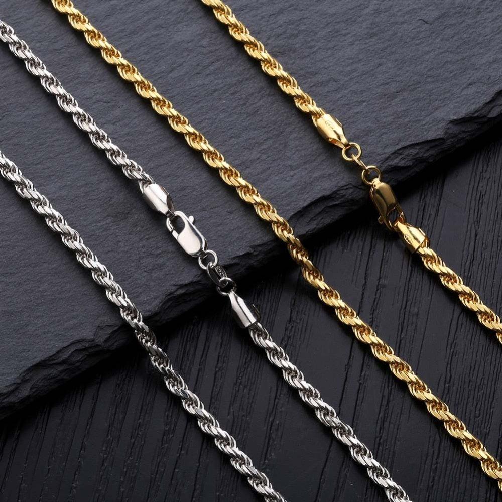 925 Sterling Silver Rope Chain