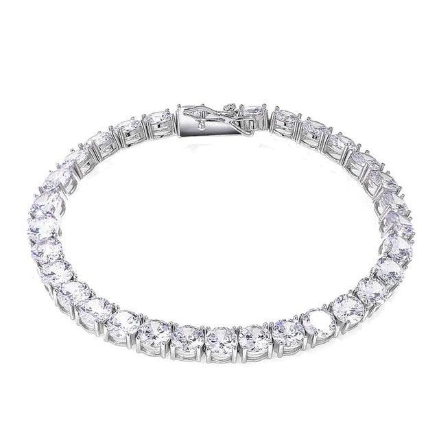 4mm Round Cut Tennis Bracelet