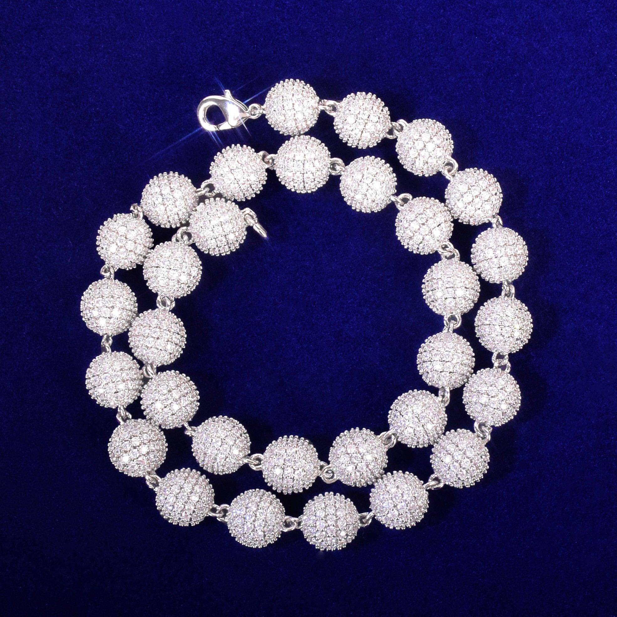 10mm Iced Ball Necklace
