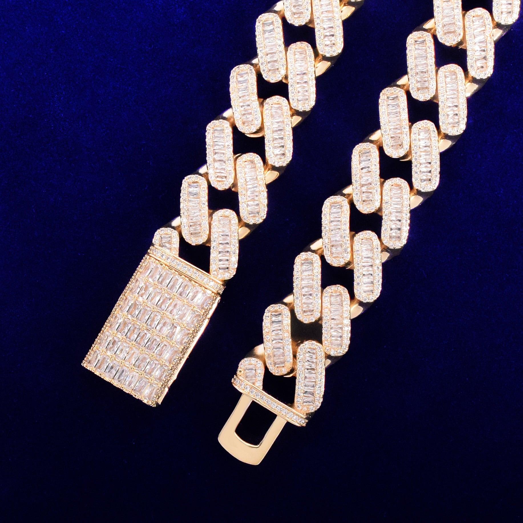 20mm Baguette Cuban Chain