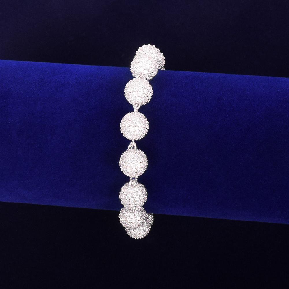 10mm Iced Ball Bracelet
