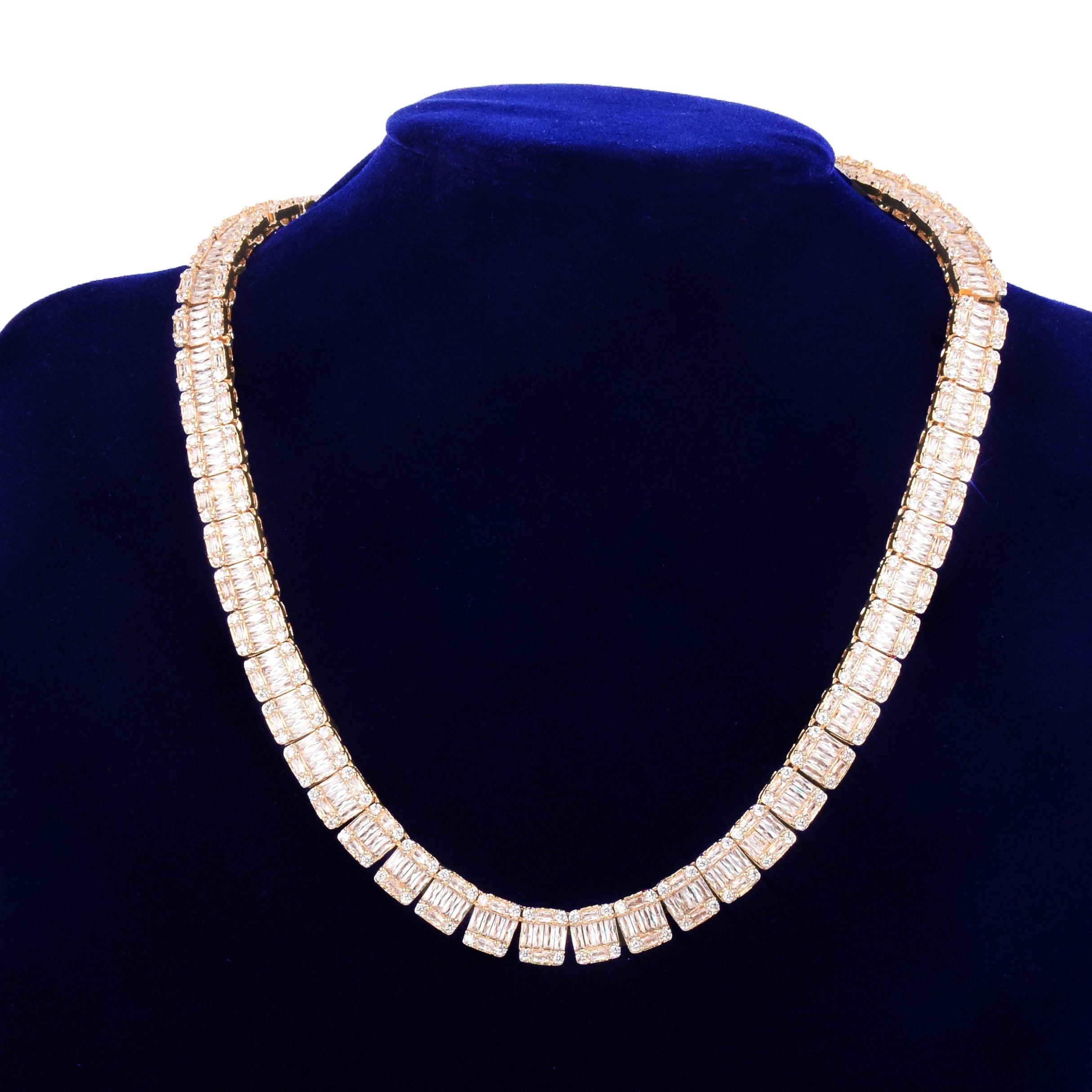 9mm Baguette Tennis Chain