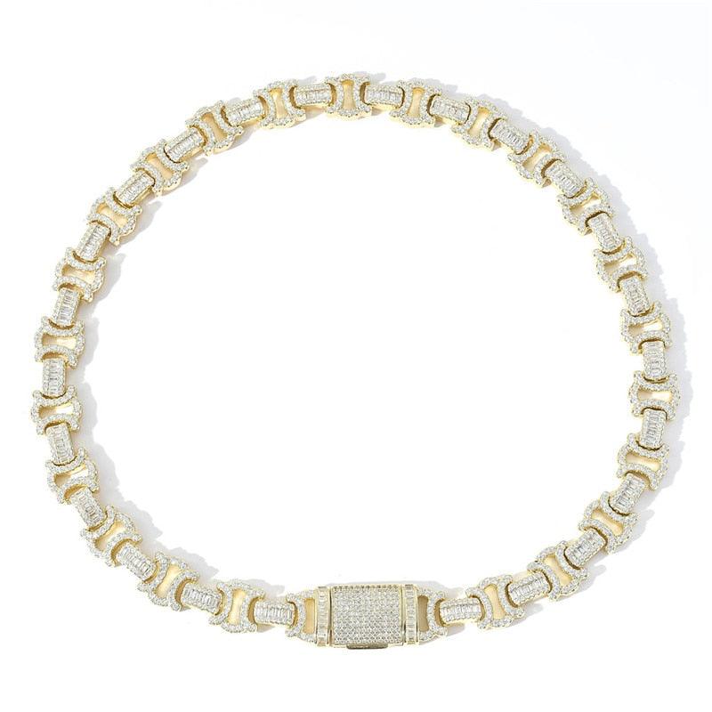 13mm Diamond Byzantine Chain