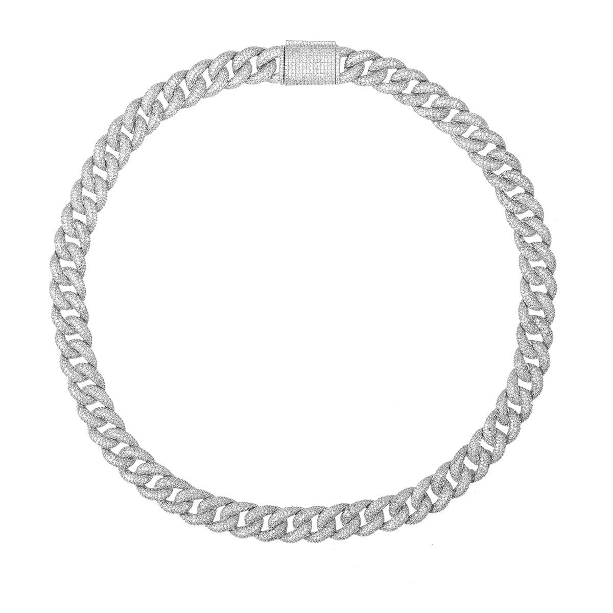 14mm Diamond Miami Cuban Link Chain