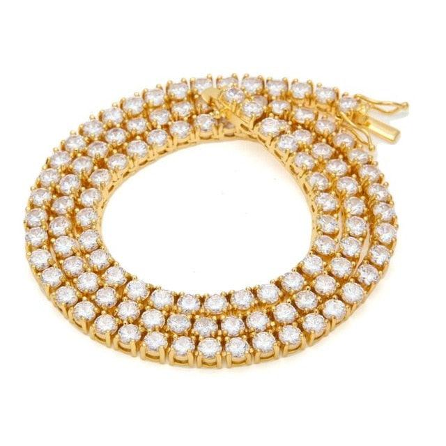4mm Round Cut Tennis Chain