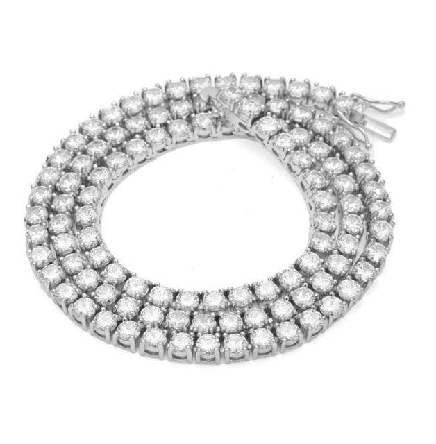 4mm Round Cut Tennis Chain